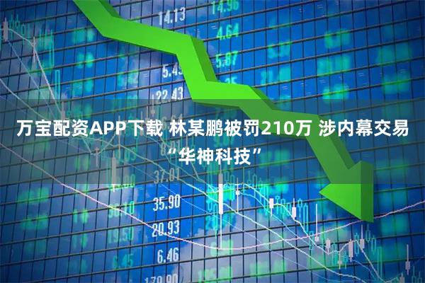 万宝配资APP下载 林某鹏被罚210万 涉内幕交易“华神科技”