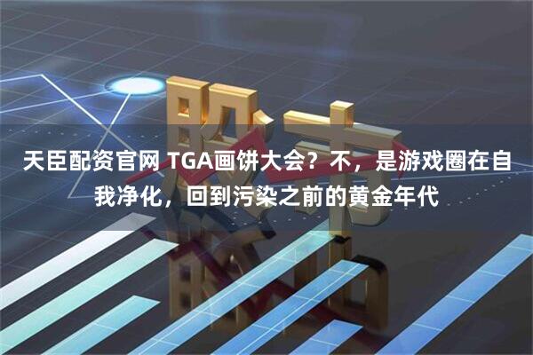 天臣配资官网 TGA画饼大会?不,是游戏圈在自我净化,回到污染之前的黄金年代